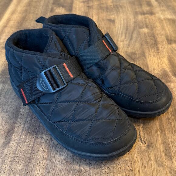 Chaco Ramble Slipper Shoe Rugged Canvas High Top Hiking Black Women’s Size 8.5 - Picture 2 of 12